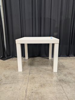 White IKEA Lack Square End Table