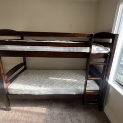 Bunk Bed With Mattresses 