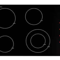 amzchef 30 in. 4 Elements Ceramic Electric Cooktop in Black with Hot Surface Indicator and ETL/FCC Certified