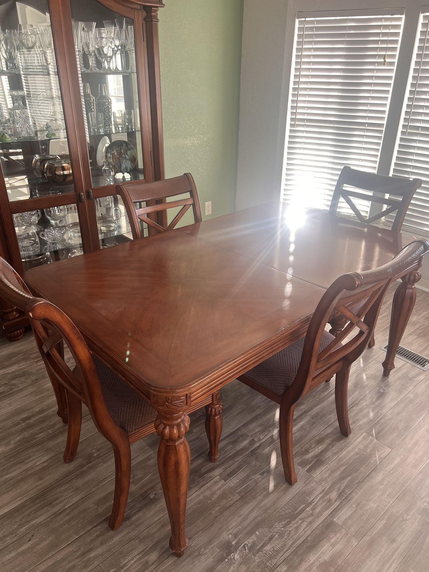 Dining room table and chairs