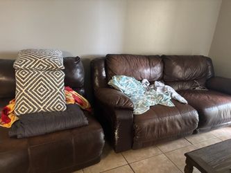 Leather couch