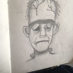 Rare “original” Sketch  Of Frankenstein 