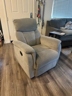 Grey recliner