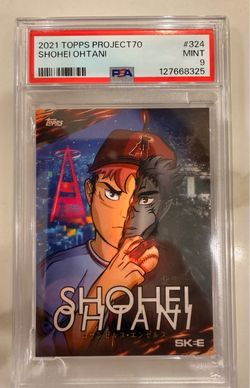 2021 Topps Project 70 Shohei Ohtani By DJ Skee #324 PSA 9 Rare Low Pop Dodgers