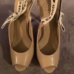 Guess beige heels size 8