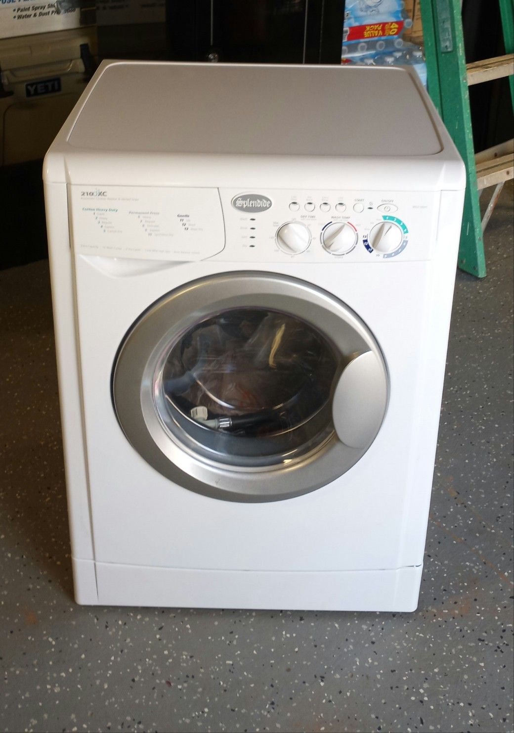 Splendide 2100xc washer dryer combo. If you can't deal with me on the offer up site don't bother.