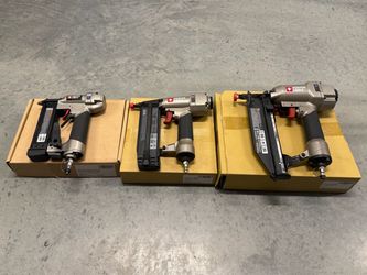 Like-New Porter-Cable 3-Piece Pneumatic Nailer Set (With Boxes)