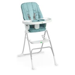 Ingenuity Sun Valley Compact Folding High Chair - Teal
