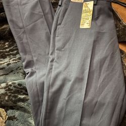 Hager Men’s Dress Pants 32x34 Slim New With Tags 