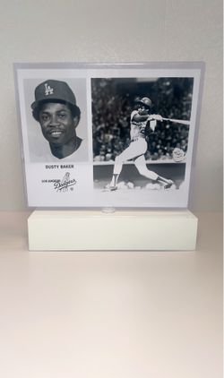 Press Photo Dusty Baker Los Angeles Dodgers Baseball Player