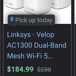 Linksys Velop WiFi Mesh Router X3