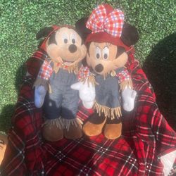 Disney Micky And Minnie Thanksgiving $40 Both OBO