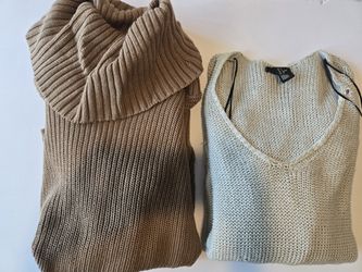 2 Chunky Knit Sweaters Size Xs/S