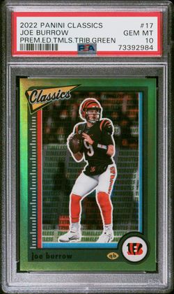 2022 Panini Classics Joe Burrow Green 05/20