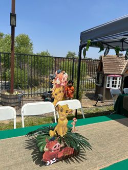 Lion King Party Centerpiece and Cardboard Cutout