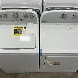 Whirlpool 3.9 cu. ft. Washer w/Deep Water Wash & Agitator 7.0 cu. ft. Vented Electric Dryer w/AutoDry