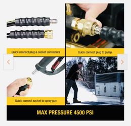DEWALT 3 8 in. 50 ft Replacement Extension Hose for Cold Water