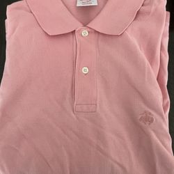 BrooksBrothers polo shirt, peach colored size large regular fit