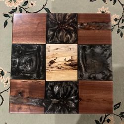 Custom Hardwood/Epoxy Coffee Table
