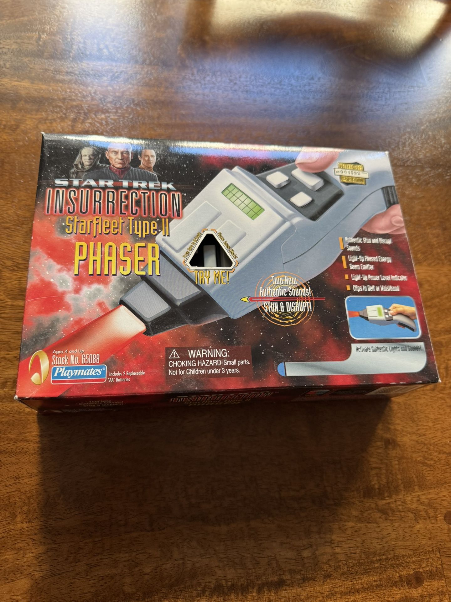 Star Trek First Contact Insurrection Type II Phaser Electronic Toy Prop Playmates Works