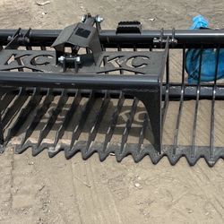 Grapple bucket skeleton Bucket 76” skid Steer Grapple Bucket Attachment