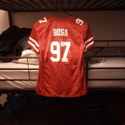 Red 49ers Bosa Jersey NFL