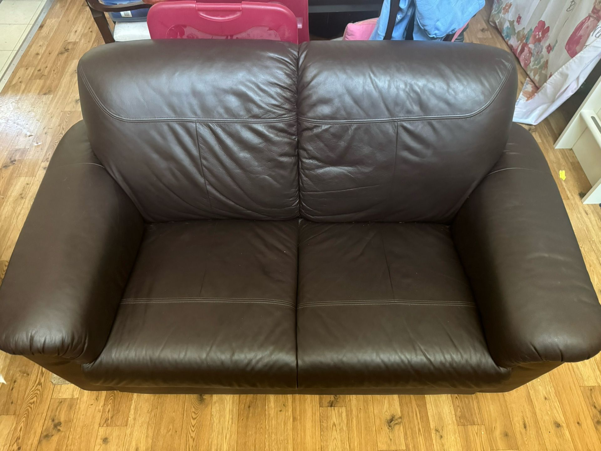 IKEA Leather Loveseat