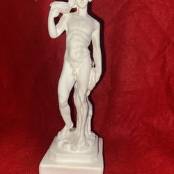 Vintage 6.5 Inch Alabaster Greek Figurine Imported From Greece (2 available)
