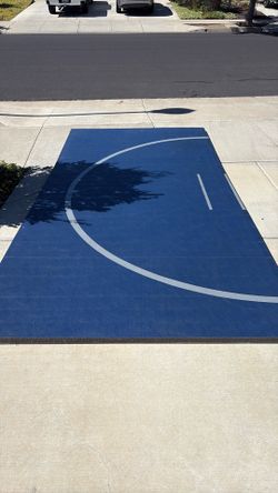 Rollable Wrestling mat w/mop 12 feet x 24 10 inches