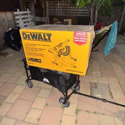 Dewalt Double Bevel Sliding 12” Miter Saw (new)