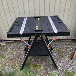 Worx Pegasus Workbench And Two New Saw Horse 