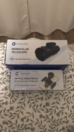Starscope Monocular Telescope and mobile mount