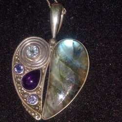 Sajen 925 Heart Pendant With Silver Chain 