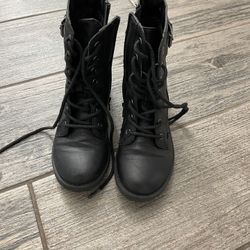 Girl Black Boots