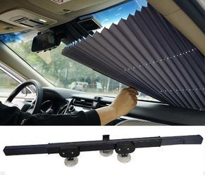 Dash Designs The Shade Retractable Windshield Sunshade, 23"