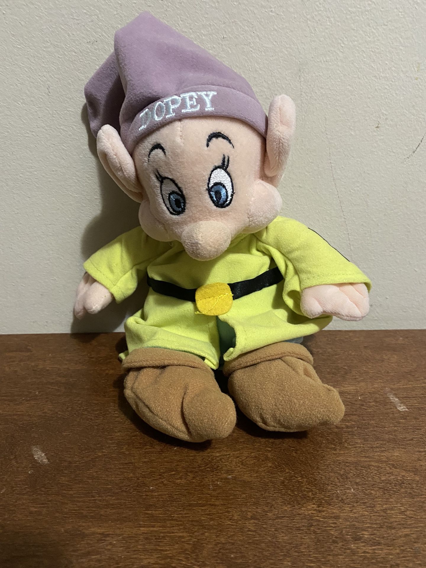 Vintage Dopey Plush from Disney From Snow White