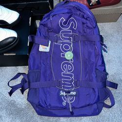 【新品】Supreme backpack purple