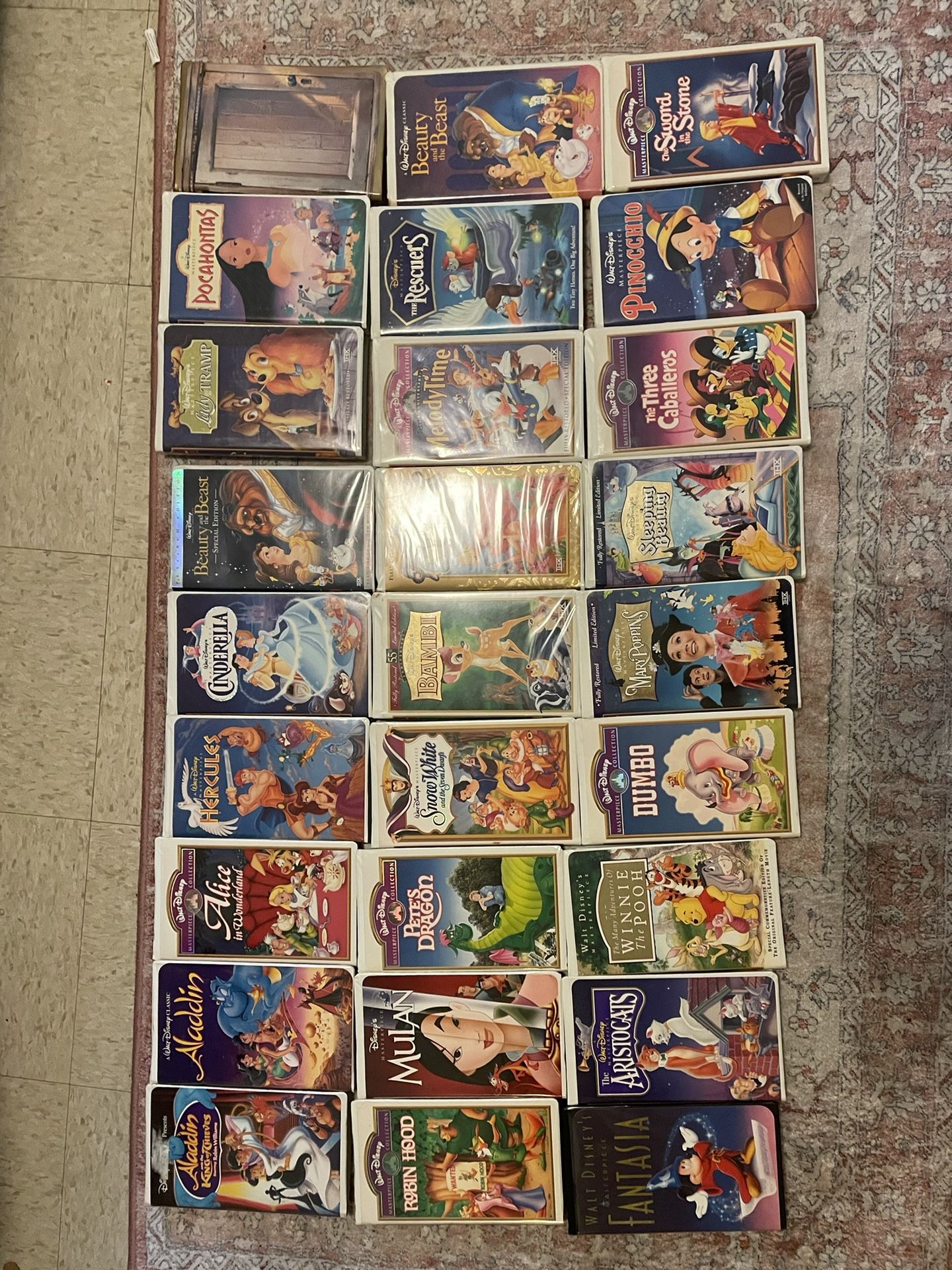 Vintage Vcr Disney Movie Collection 