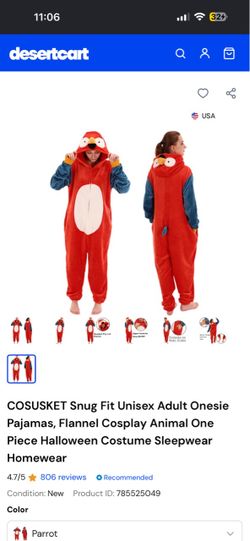 Hooded Parrot Onesie XL