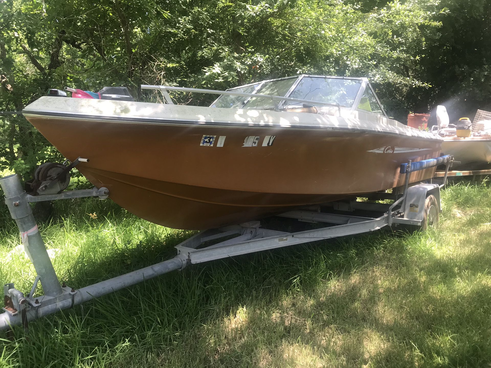 1988 Cobia sport boat , and trailer