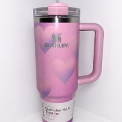 Stanley Quencher H2.0 30oz Pink Heart Tumbler – New