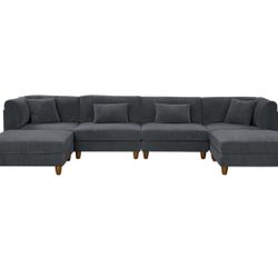 Large Modular Couch, Gray Couch, Sectional 