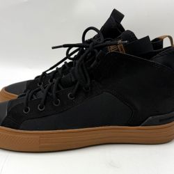 Converse Men Size 9.5 CTAS Ultra Lightweight Mid Top Black/Tan Skate Shoes US