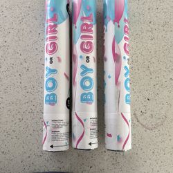 Boy! Gender Reveal Poppers