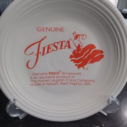 XL Fiestaware Dancing Lady Decal Plate