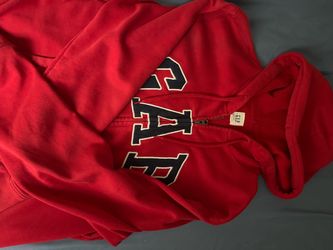 Red and black GAP hoodie