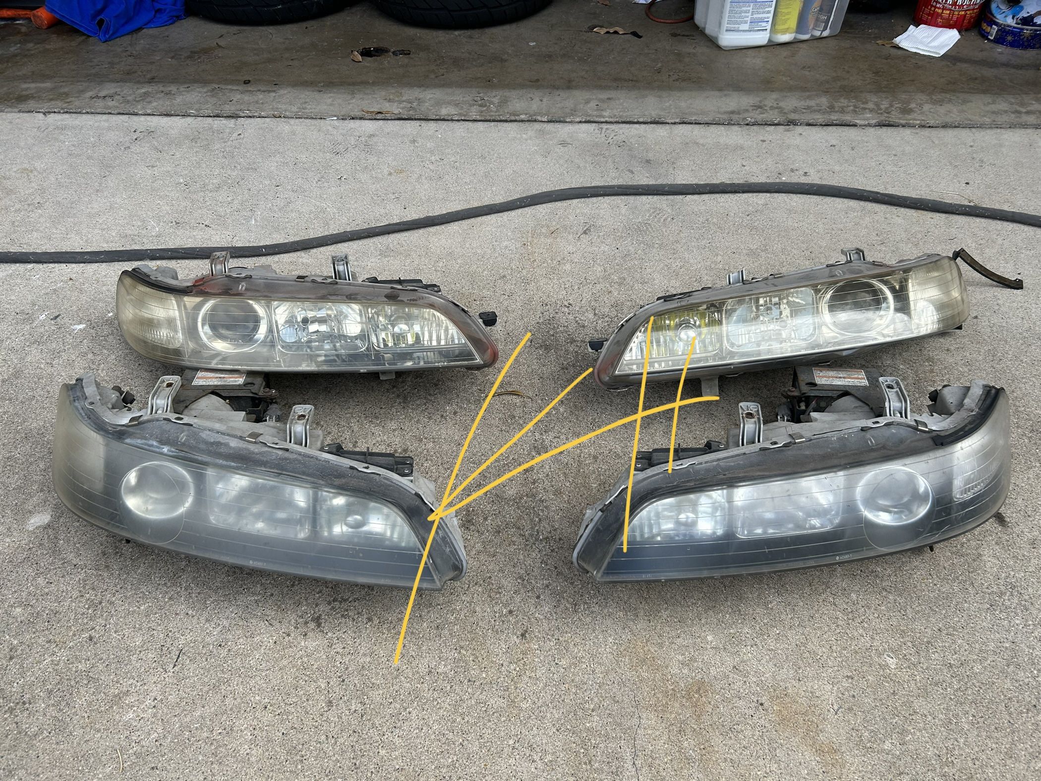 JDM DC2 Integra HID Headlights Type R ITR OEM