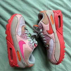 Nike air max 90 'platinum crimson' - women's size 11