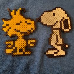 Snoopy And Woodstock Perler Beads