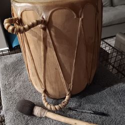 Real Leather  Drum